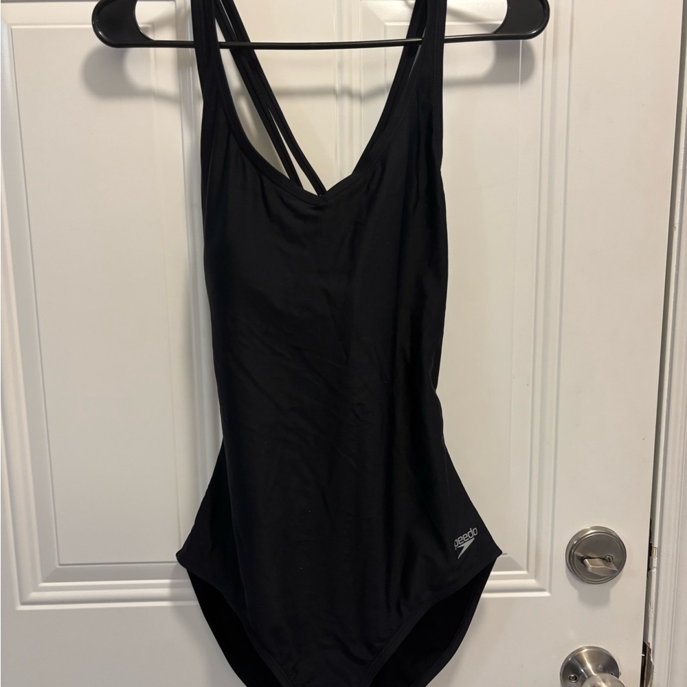 Speedo Classic Black One-Piece Swimsuit